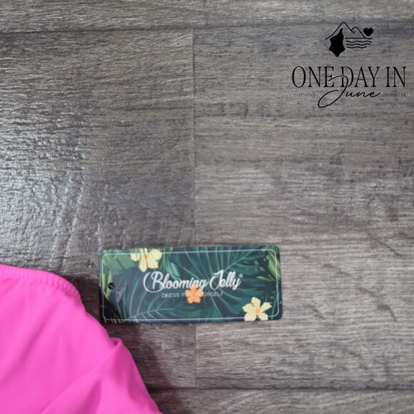 Blooming Jelly High Waist Halter Tie Wrap Bikini Swimsuit Size L - Picture 2 of 5